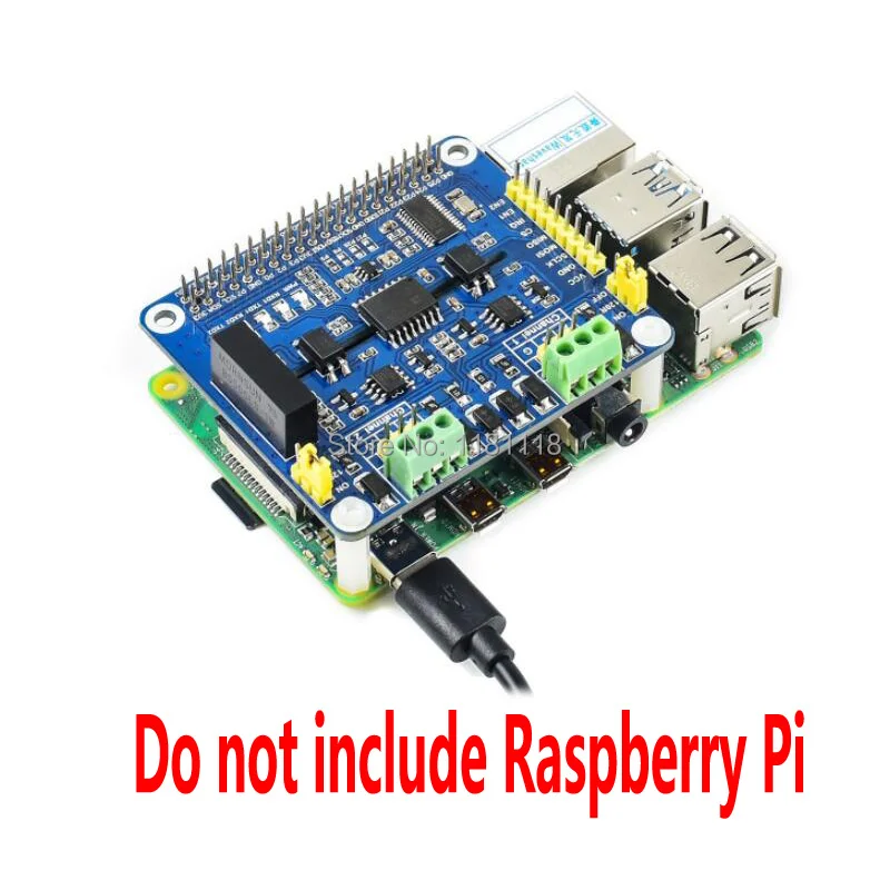 Raspberry Pi 2 канала изолированный rs485 расширения шапка для Raspberry Pi 3B 4B Zero W