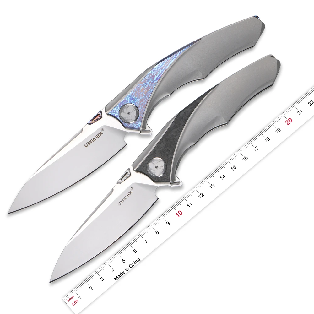 

LiBing Raptor S90V Blade Folding Knife Titanium Handle Outdoor Camping Hunting Fruit Pocket Survival Knife EDC Tools