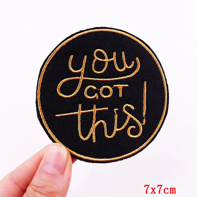 Rainbon Cartoon Letter Applique Embroidered Patches On Clothes DIY Love Heart Patch Iron On Patches For Clothing Stickers Badges 