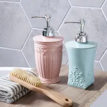 Аксессуары для ванной комнаты Европейский резной контейнер для геля для душа ручной дезинфицирующий шампунь пустая бутылка дозатор жидкого мыла насос в бутылках
