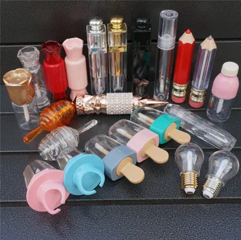 

Empty many kinds of Lip Gloss tube Plastic Lipgloss Tube packing Container Mini Lip Gloss Bottles