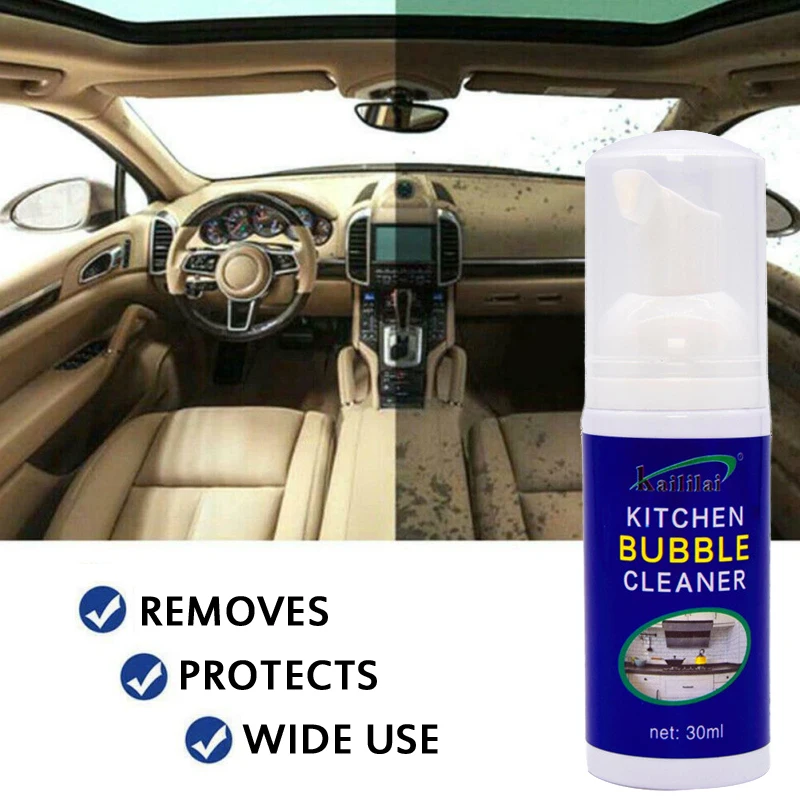 

Car Seat Interiors Cleaner Car Windshield Cleaning Concentrated Foam Agent Car Interior Cleaning Agent With Foam Pump Head 30ml