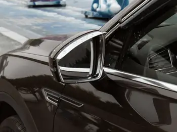 

Car ABS Chromed Review Mirror Rainshield Sticker Frame For LEXUS UX200 250 300 260 Exterior Accessories