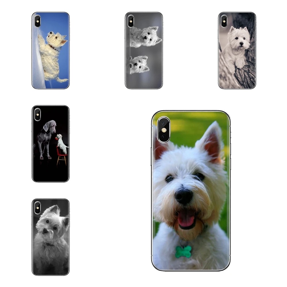 Transparent Soft Cases Covers For Huawei Mate Honor 4C 5C 5X 6X 7 7A 7C 8 9 10 8C 8X 20 Lite Pro West Highland White Terrier Dog |