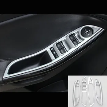 

ABS Matte For Ford Focus 4 MK4 2015 2016 2017 LHD Door Window Glass Lift Control Switch Panel Cover Trim Car Styling Accessories