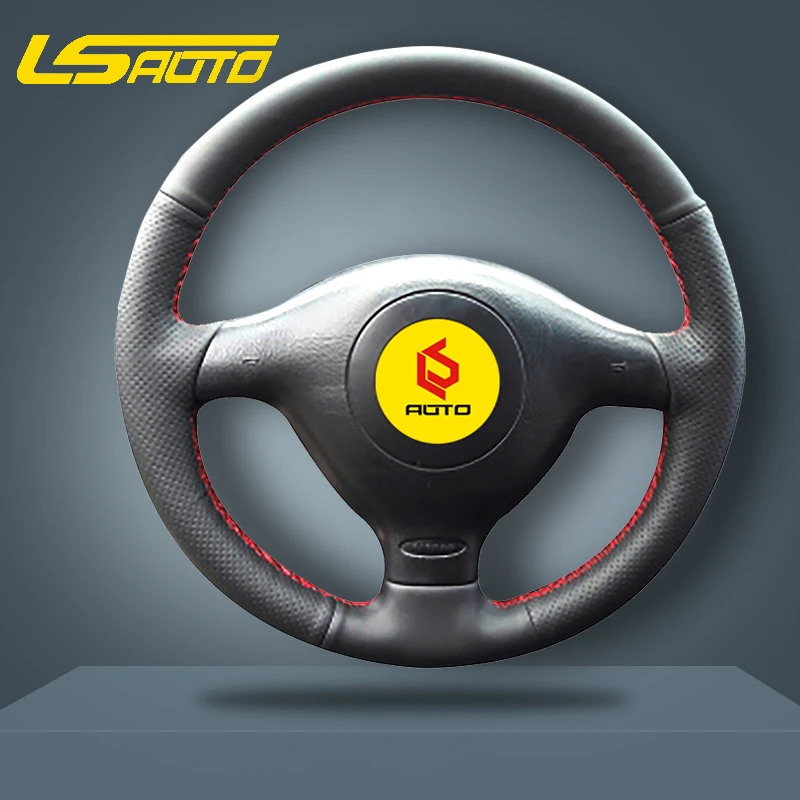Чехол на руль для Volkswagen VW Golf 4 Passat B5 Polo MK6 Seat Leon 1M Skoda Fabia 1|Чехлы руль| |
