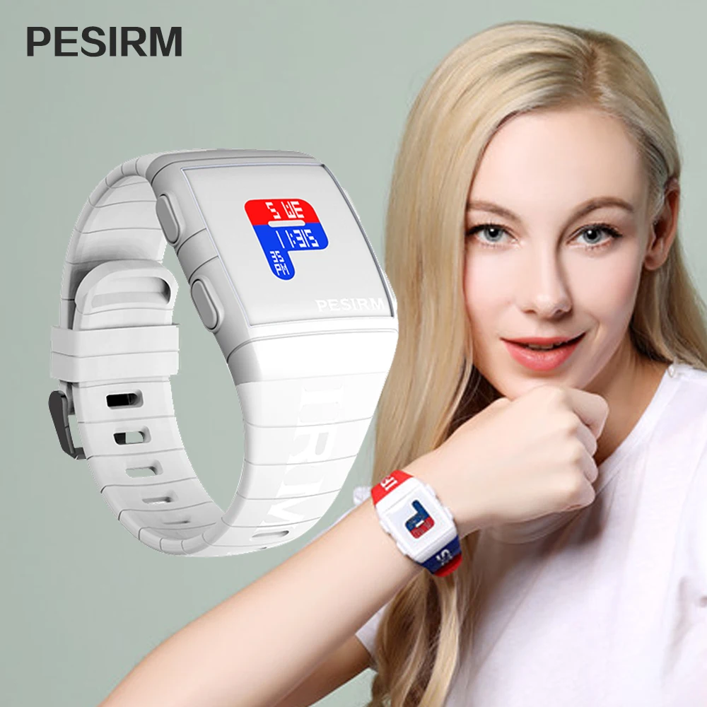 PESIRM модные светодиодные уличные спортивные Смарт женские цифровые часы