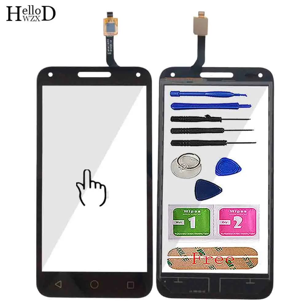 Touch Screen For Alcatel One U5 3G 4047D 4047G 4047 OT4047 OT4047D Digitizer Panel Sensor Front Glass Tools | Мобильные телефоны и