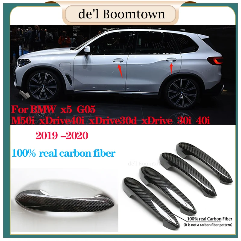 

Накладка на дверную ручку из 100% натурального углеродного волокна для BMW x5 G05 M50i xDrive40i xDrive30d xDrive 30i 40i 2019 2020