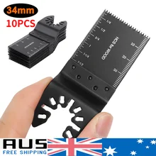 

34mm Universal Saw Blade Set Oscillating Multi Tool Straight Scale Multitools Cutting Wood Saw Blades for Fein Multimaster Power
