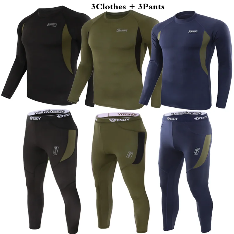 Men Thermal Underwear Sets Thermal Underwear Set Thermal Underwear 3