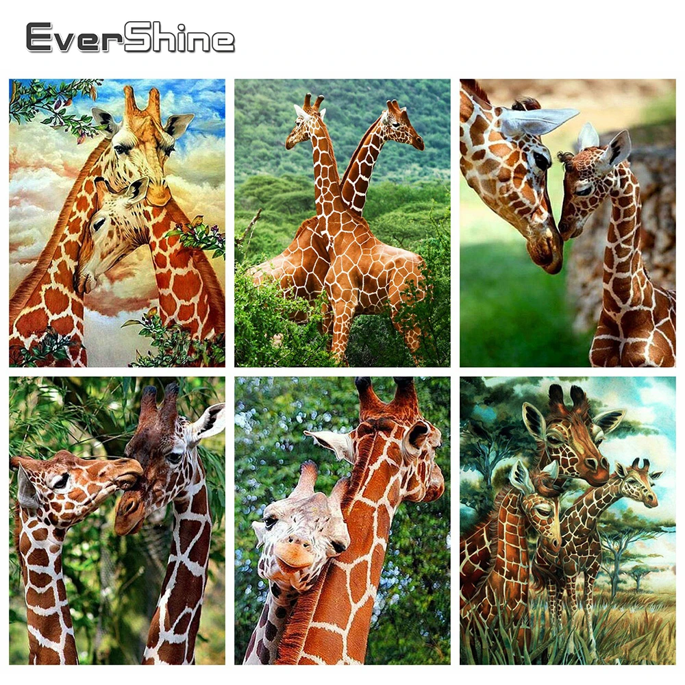 Evershine 5D DIY Алмазная вышивка жираф полная площадь мозаика животные стразы для