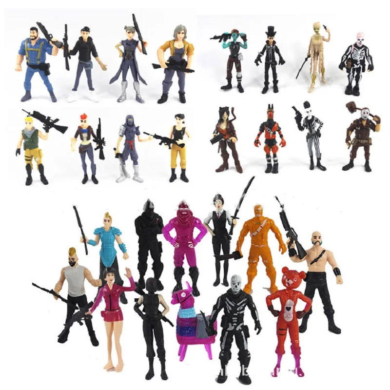 

8p 12pcs/lot Fortnit Fortress night PVC Model Dolls Action Figure Toys Article Collection Life Decoration Children Gifts