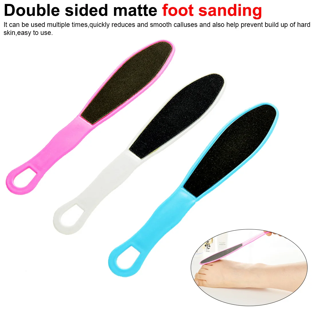 

Foot Care Pedicure Tool Double Side Matte Sanding File Hard Dead Skin Callus Remover Pedicure Grinding Calluses Foot File