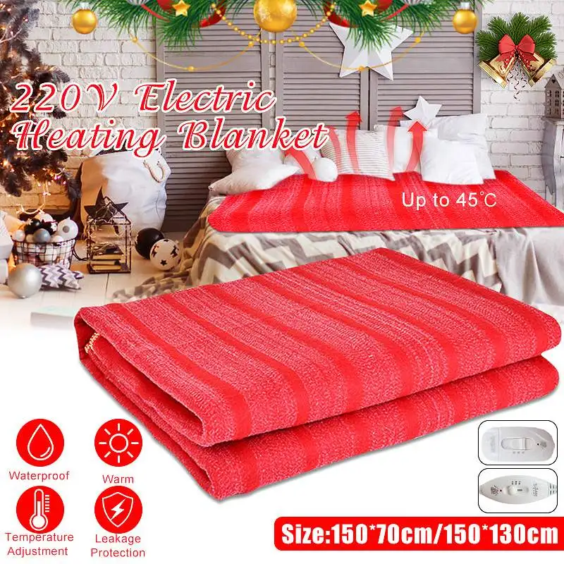 

Washable Electric Blanket 110V-220V Waterproof Temperature Adjustable Warm Heaters Bed USB Heating Pad Heated Mat Double Single