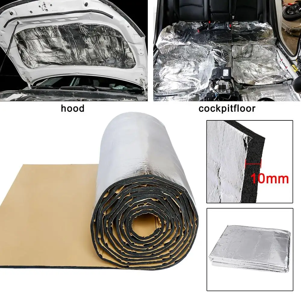 UXCELL 5/6/10mm THick Intensive Aluminum Auto Car Truck Firewall Heat