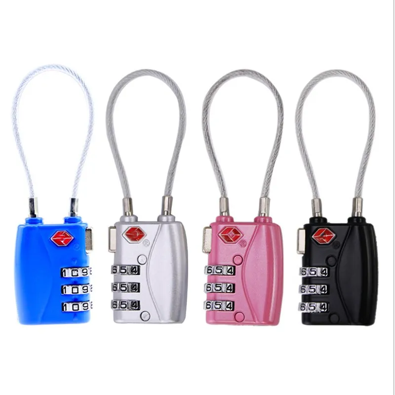 

Customs Lock Wire Small Padlock Digital Code Lock Luggage Zipper Travel Case Lock