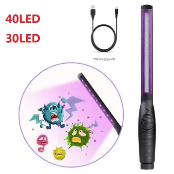 

Portable Sterilize 40LED UV-C Light Germicidal Lamp UV Lamp Home Handheld germicidal quartz Bacterium Disinfection UV Lamp