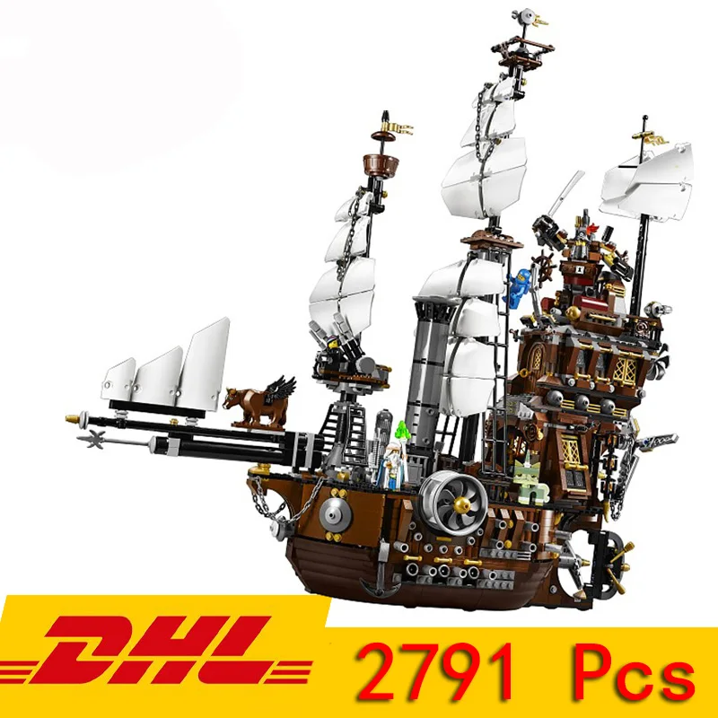 

DHL 16002 83002 2791pcs Pirate Ship Metal Beard's Sea Cow Model Building Blocks Bricks Compatible Legoeds 70810 Children Toy