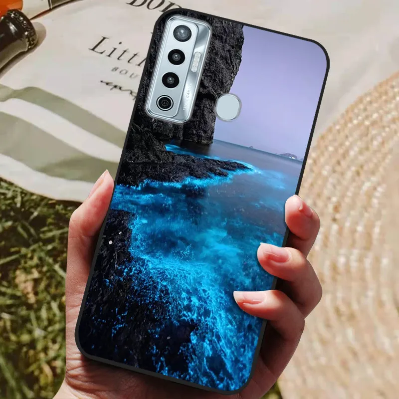 Marble Wolf Bumper Soft TPU Silicone Phone Case Cover