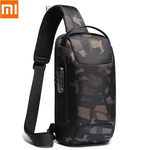 Image 2 - Xiaomi Business borsa a tracolla da uomo zaino borsa a tracolla borsa a tracolla tendenza maschile borsa da viaggio impermeabile con ricarica USB