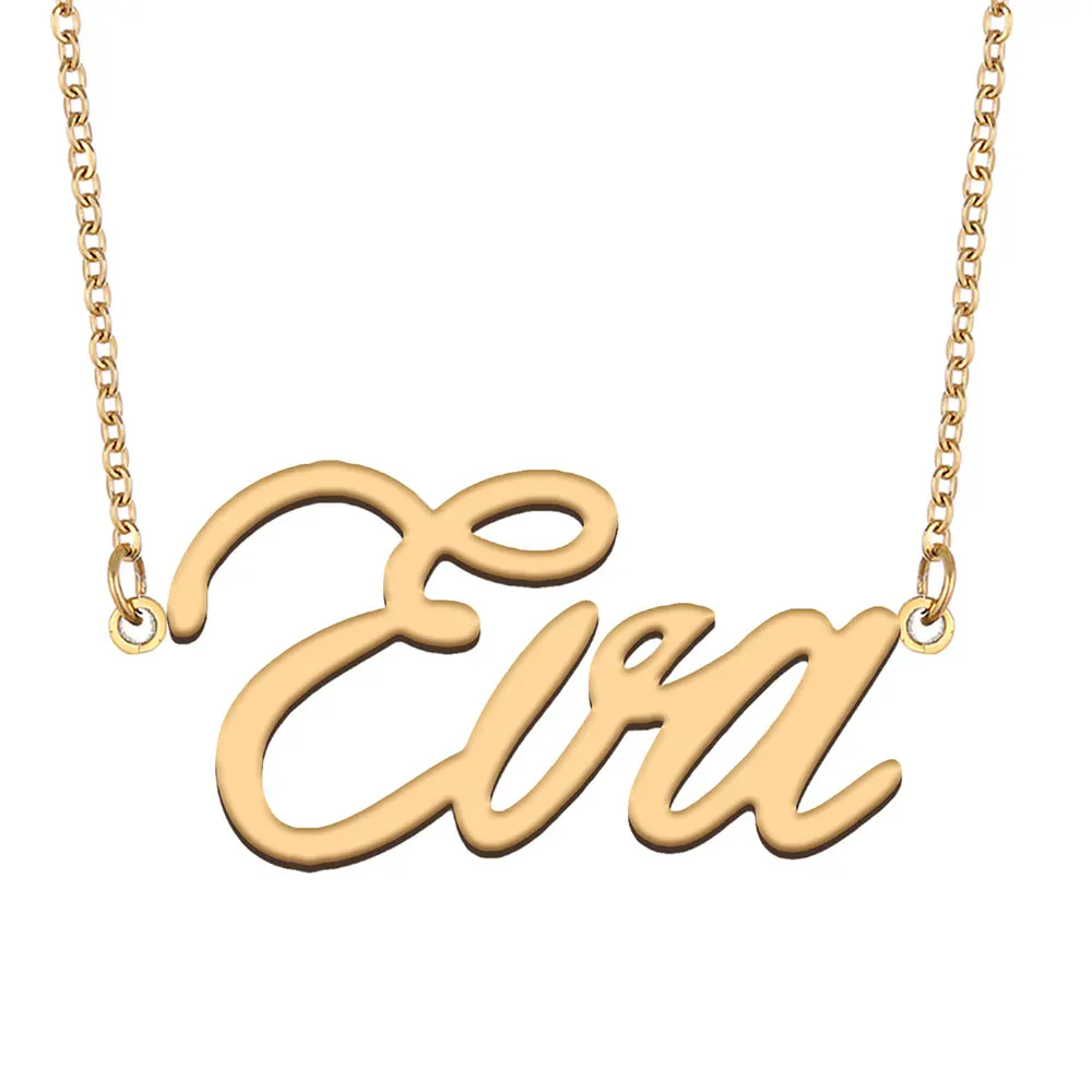 Eva Nameplate Necklace for Women 