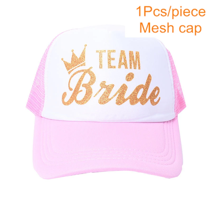Cap Team bride 1 шт., розовая Золотая наклейка для невесты, свадебные принадлежности, девичник, вечерние, для команды невесты, племени, временные тату, стикер для курицы, Q - Цвет: Cap Team bride