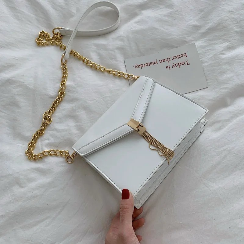 

JIULIN Spring 2019 new fashion package Korean version of a single shoulder cross - package simple air chain women bag.