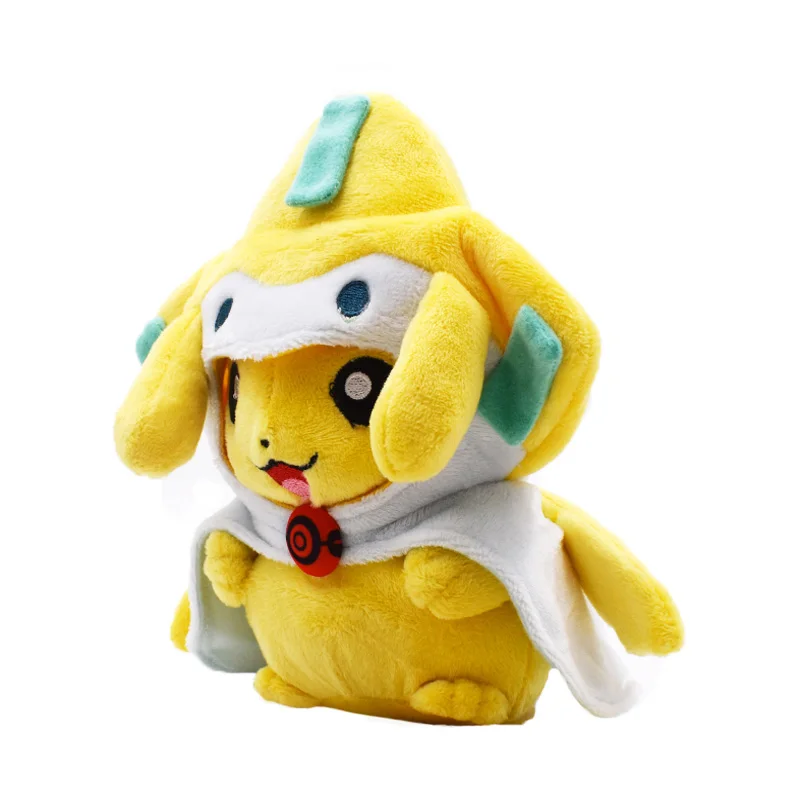 20 см 3 вида стилей Jirachi Rowlet Victini Пикачу Косплей пальто плюшевые игрушки куклы милые мягкие подарок для детей