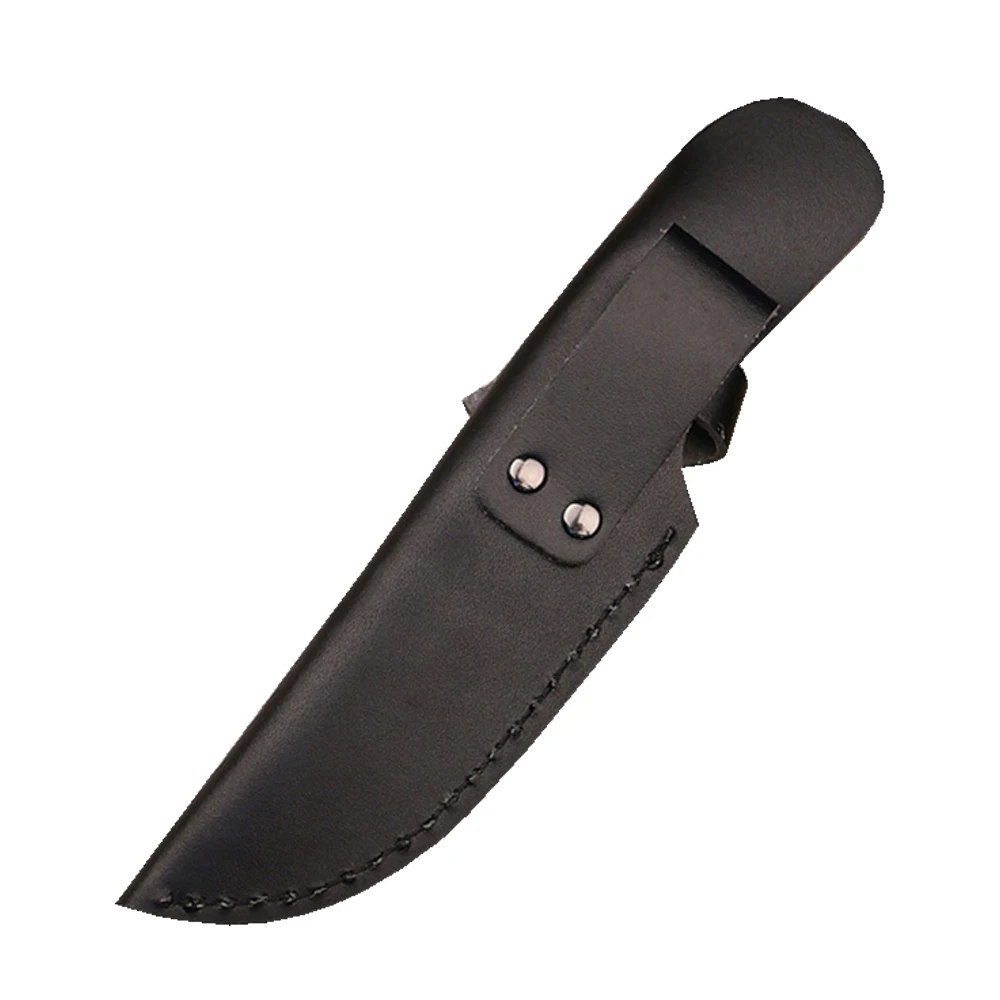 Кожаный чехол для ножа с фиксированным лезвием сумка для ножа Черный Коричневый защитный чехол инструмент - Цвет: HM1985