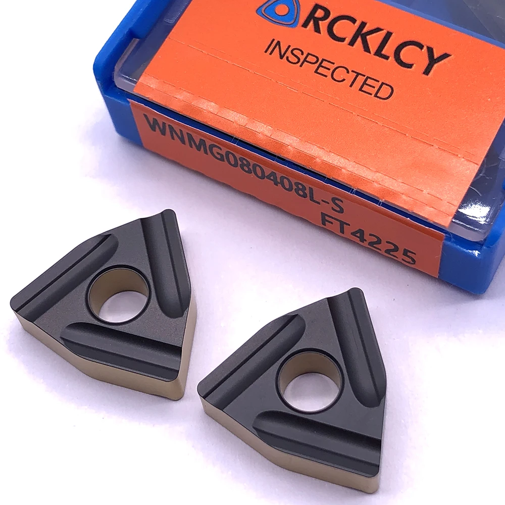 10 шт. RCKLCY высококачественные токарные инструменты WNMG080408 L-S FT4225 твердосплавный
