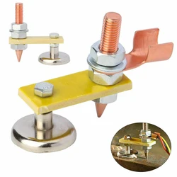 Pinces de soudage à Double tête magnétique, Support de soudage à forte aspiration 30kg, outil de Support de fixation de soudure avec queue de fil 