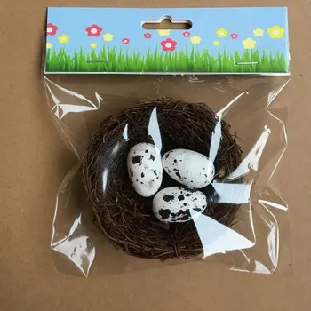 

Artificial ratten Nest Foam Mini foam Egg Fake Bird's Nest for Easter Home Decoration DIY Gift Craft for Easter