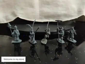 

super mini Toy pvc figure for DIY 1:72 magical myth Journey to the West Monkey Model 5pcs/set Sunwukong