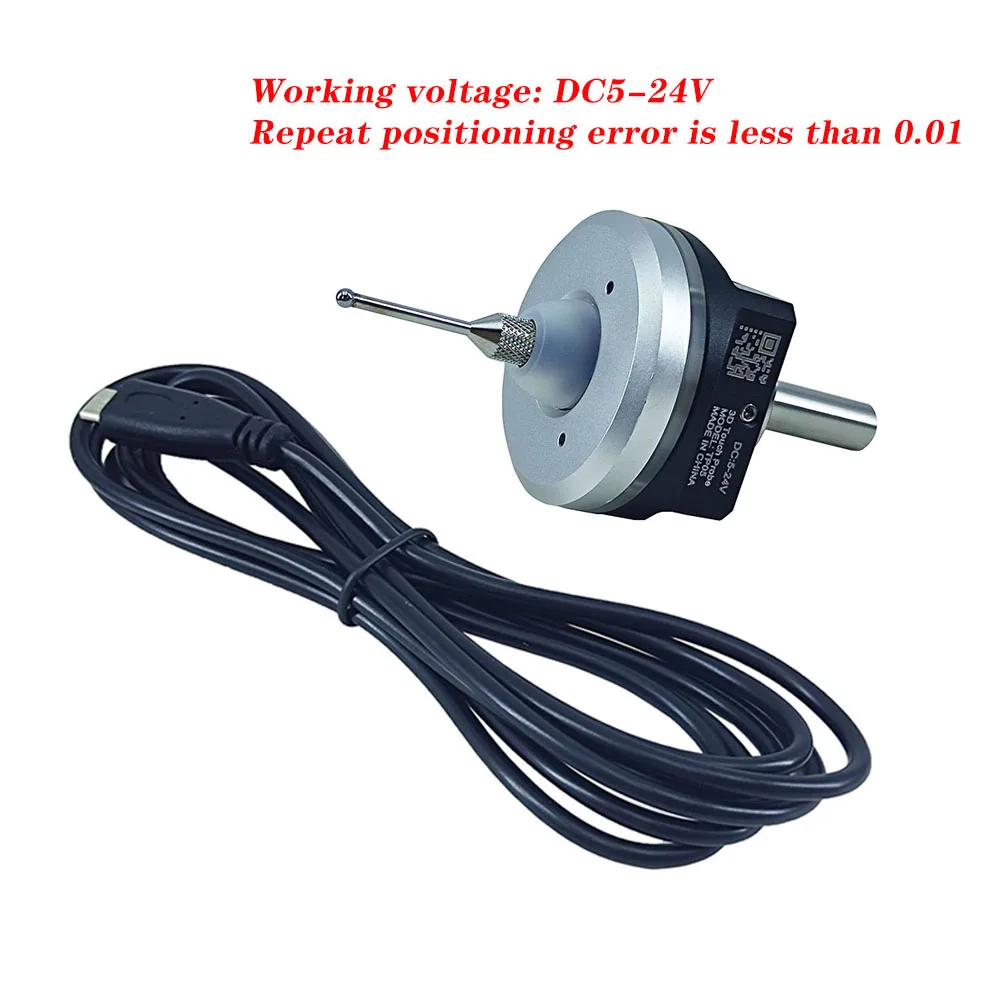V6 3D-Kantentaster Für CNC – Alulegierung, Anti-Roll, Für 6/4 Mm Tastspitzen, NC/NO Wählbar