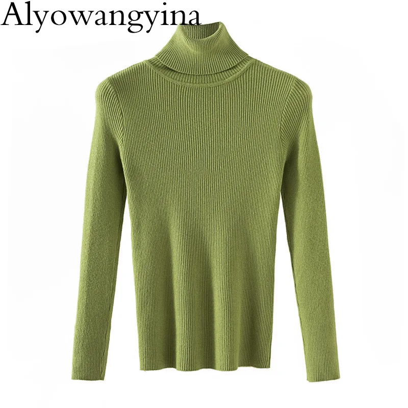 AlyowangyinaSweater Female Autumn Winter Cashmere Knitted Women Sweater And Pullover Female Tricot Jersey Jumper Pull A568