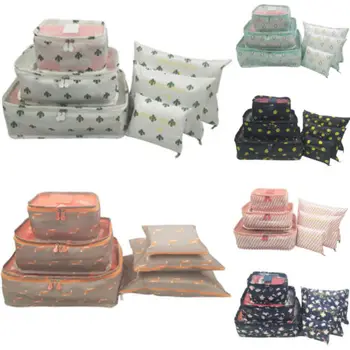 

6Pcs Travel Storage Bag Waterproof Clothes Packing Cube Luggage Organizer Set