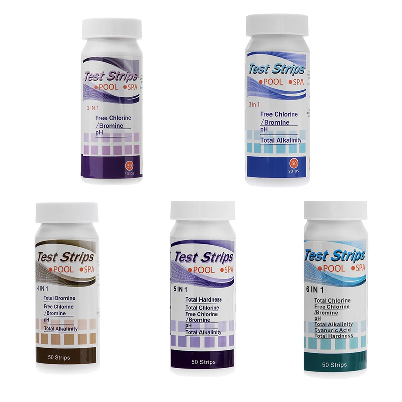 

Swimming Pool Test Strip Set Pool Water Testing Tools SPA Chlorine PH Alkalinity Water Hardness Testing