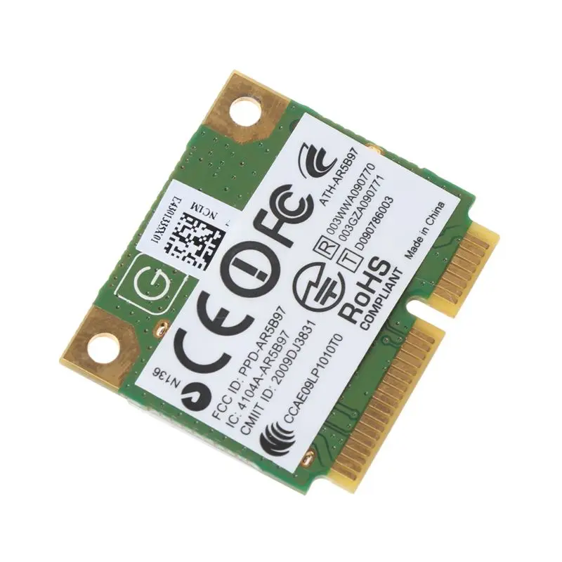 For Atheros AR9287 AR5B97 Wireless Adapter 300Mbps Mini Half PCI-E Wifi Card | Компьютеры и офис