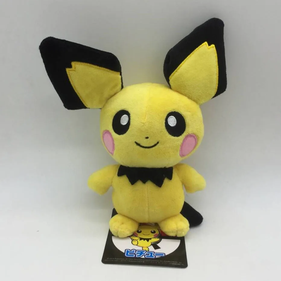 20cm Kawaii Pichu Pikachu Plush Doll Pokemon Peluche Stuffed Toy Elf  Ornaments Gift For Kids - AliExpress