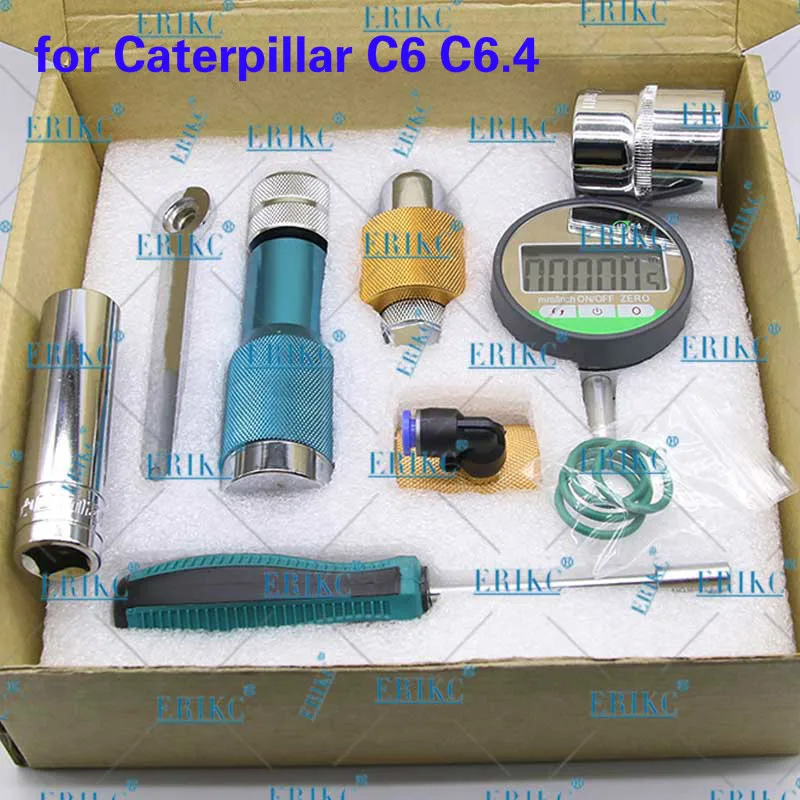 

ERIKC CAT Common Rail Fuel Injector Selenoid Valve Shims Gap Gasket Adjusting Measuring Tool for Caterpillar 320D C6 C6.4