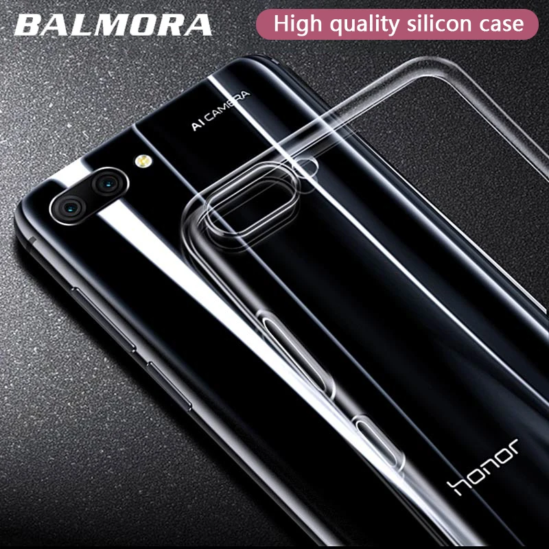 

BALMORA Transparent Clear Soft Case For Huawei Honor 8 8x Max TPU Silicone Shockproof Phone Case For Honor 7a 7c 10 9 8 Lite Pro