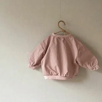 

MILANCEL kids blouse linen boys base shirt unisex base tops autumn new fashion girls boys clothes
