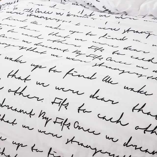 White Color letters Bedding Set Polyester Duvet Quilt Cover Pillowcases Queen Size 3PCS cheap wongs bedding None Duvet Cover Sets 100 Polyester 2 0m (6 6 feet) 2 2m (7 feet) quality 400TC Printed Europe Reactive Printing White Color letters Bedding Set Polyester Duvet Quilt Cover Pillowcases Queen Size 3PCS cheap wongs bedding None Duvet Cover Sets 100 Polyester 2 0m (6 6 feet) 2 2m (7 feet) quality 400TC Printed Europe Reactive Printing