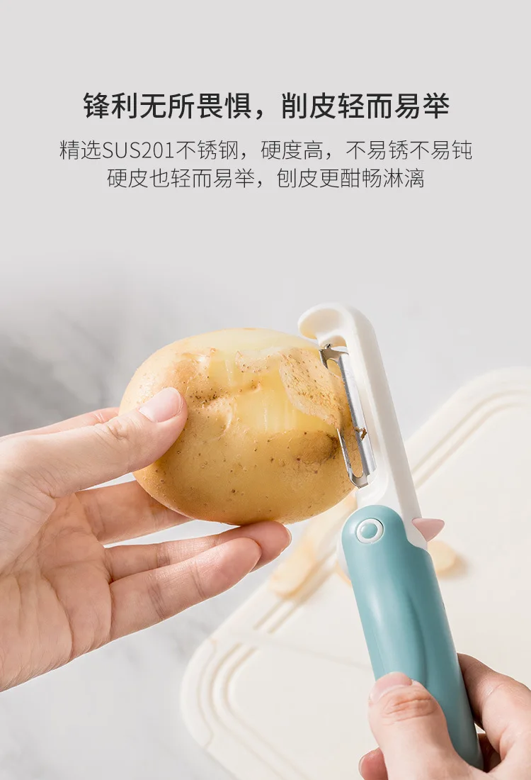 Xiaomi jordanjudy Дыня и фрукты Овощечистка Пингвин мультфильм нержавеющая сталь многофункциональный строгальный нож экологическая безопасность