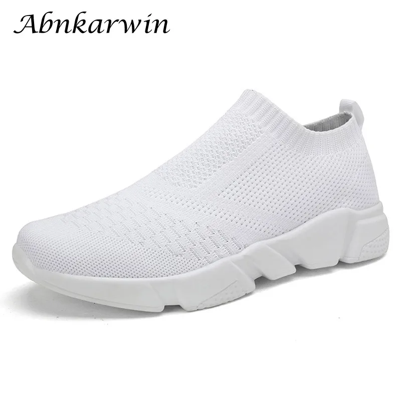 Billige Ultraleicht mode männer frauen socken turnschuhe gestrickte einfarbig unisex laufen sportschuhe atmungsaktivem hohl sohlen design