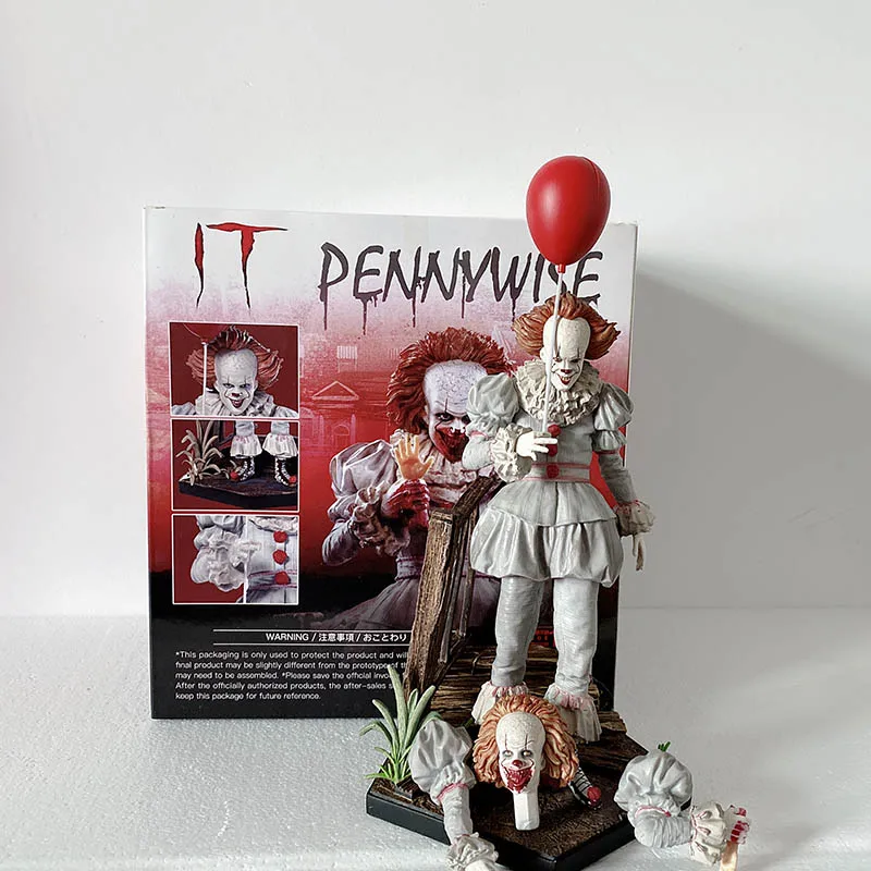 20 см 8 дюймов это Pennywise Джокер Стивен Кинг железная студия фигурка игрушка кукла ужас подарок на Хэллоуин Рождество - Цвет: E with box