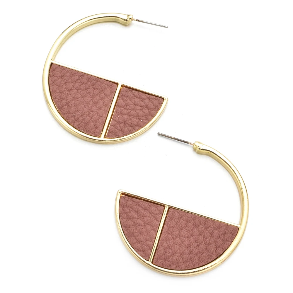 Геометрические круглые большие серьги-кольца из искусственной кожи для женщин винтажные леопардовые серьги золотого цвета женские модные ювелирные изделия Brinco подарки