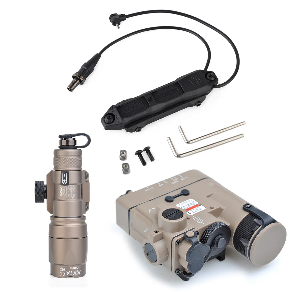 WADSN M300 мини фонарик DBAL D2 оружейные Red Dot ИК лазерный двойной Управление