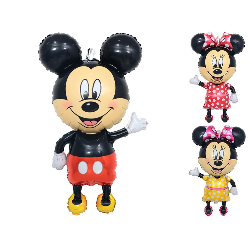 

114cm Giant Mickey Minnie Mouse Air Foil Balloon Cartoon Birthday Party Balloon children Birthday Party Decor Classic Toys Gift